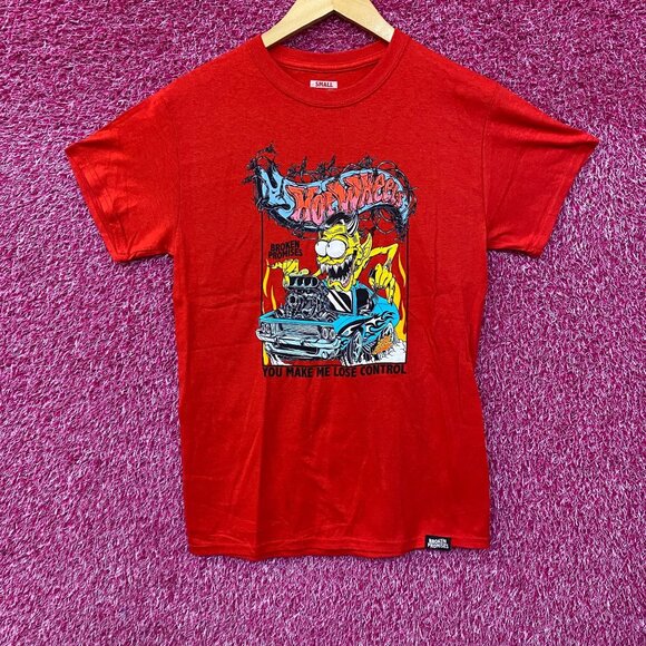 Broken Promises x Hot Wheels Control Graphic Red  T-Shirt Small - Picture 1 of 4